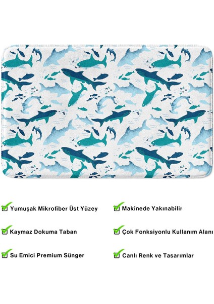 2'li Takım Banyo Paspası, Kaymaz Taban, Makinede Yıkanabilir, Banyo Halısı fırsatları
