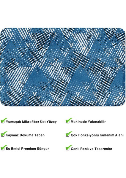 2'li Takım Banyo Paspası, Kaymaz Taban, Makinede Yıkanabilir, Banyo Halısı fırsatları