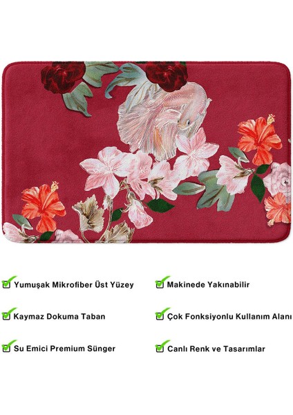 2'li Takım Banyo Paspası, Kaymaz Taban, Makinede Yıkanabilir, Banyo Halısı fırsatları