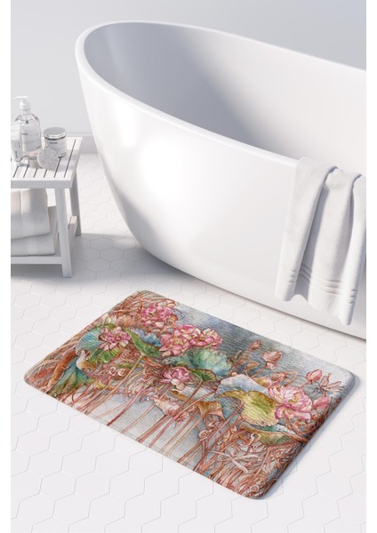 2'li Takım Banyo Paspası, Kaymaz Taban, Makinede Yıkanabilir, Banyo Halısı fiyatları