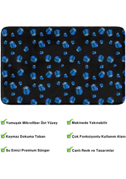 2'li Takım Banyo Paspası, Kaymaz Taban, Makinede Yıkanabilir, Banyo Halısı fırsatları