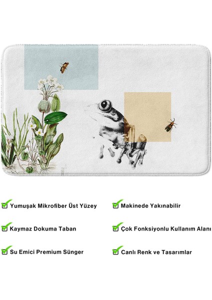 2'li Takım Banyo Paspası, Kaymaz Taban, Makinede Yıkanabilir, Banyo Halısı fırsatları