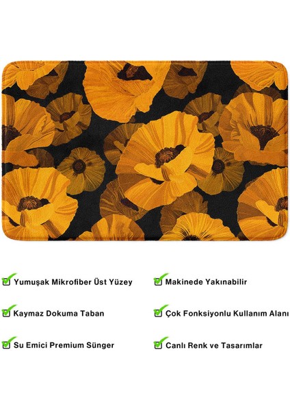 2'li Takım Banyo Paspası, Kaymaz Taban, Makinede Yıkanabilir, Banyo Halısı fırsatları