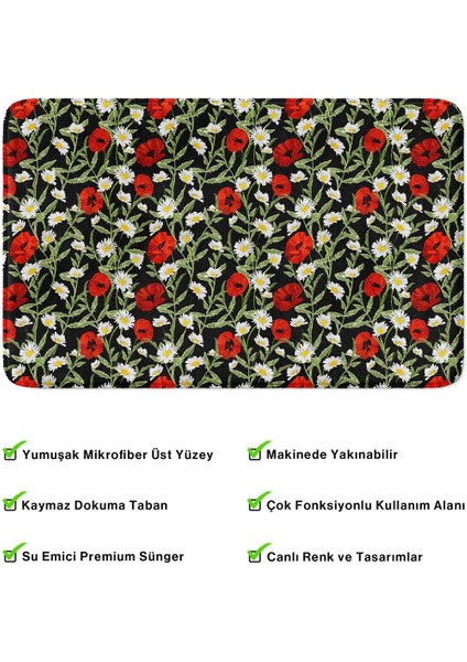 2'li Takım Banyo Paspası, Kaymaz Taban, Makinede Yıkanabilir, Banyo Halısı fırsatları