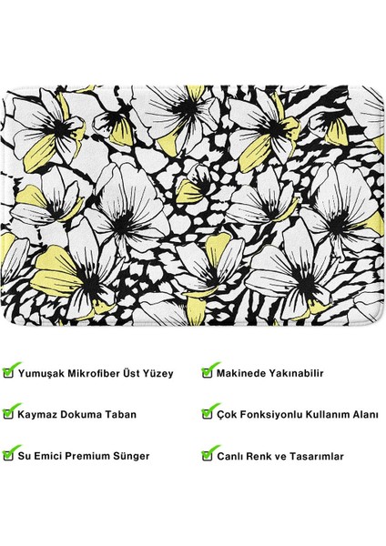 2'li Takım Banyo Paspası, Kaymaz Taban, Makinede Yıkanabilir, Banyo Halısı fırsatları