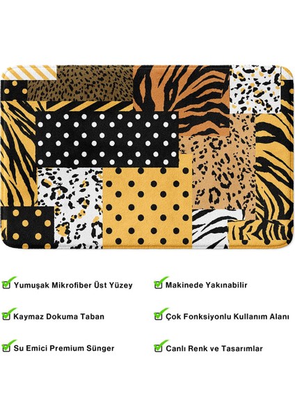 2'li Takım Banyo Paspası, Kaymaz Taban, Makinede Yıkanabilir, Banyo Halısı fırsatları