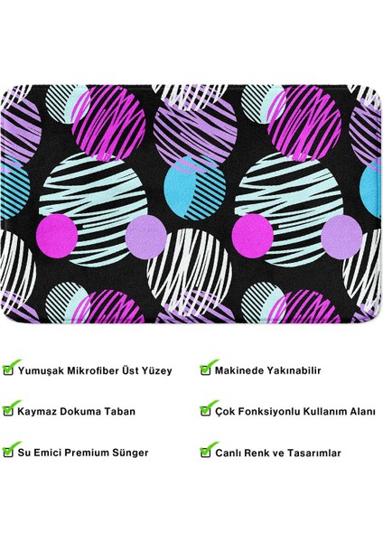 2'li Takım Banyo Paspası, Kaymaz Taban, Makinede Yıkanabilir, Banyo Halısı fırsatları