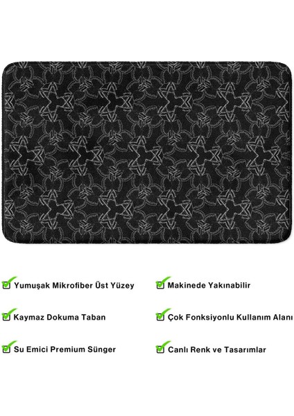 2'li Takım Banyo Paspası, Kaymaz Taban, Makinede Yıkanabilir, Banyo Halısı fırsatları