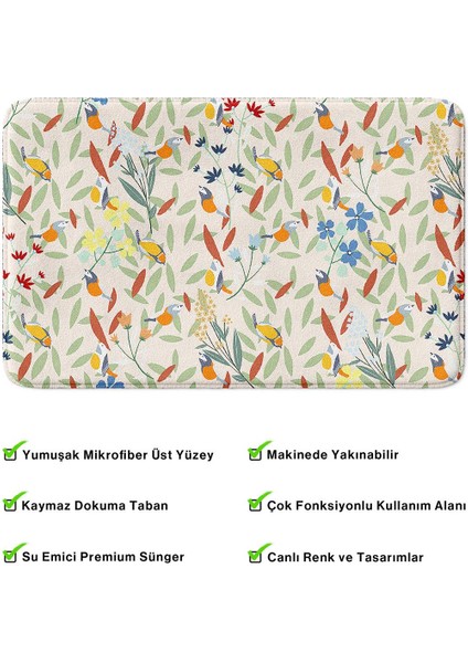 2'li Takım Banyo Paspası, Kaymaz Taban, Makinede Yıkanabilir, Banyo Halısı fırsatları