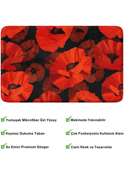 2'li Takım Banyo Paspası, Kaymaz Taban, Makinede Yıkanabilir, Banyo Halısı fırsatları