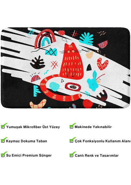 2'li Takım Banyo Paspası, Kaymaz Taban, Makinede Yıkanabilir, Banyo Halısı fırsatları