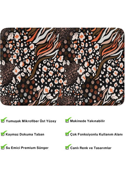 2'li Takım Banyo Paspası, Kaymaz Taban, Makinede Yıkanabilir, Banyo Halısı fırsatları