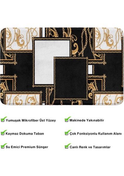 2'li Takım Banyo Paspası, Kaymaz Taban, Makinede Yıkanabilir, Banyo Halısı fırsatları