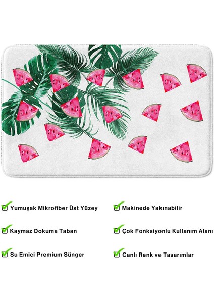 2'li Takım Banyo Paspası, Kaymaz Taban, Makinede Yıkanabilir, Banyo Halısı
