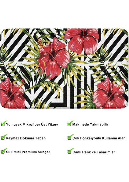 2'li Takım Banyo Paspası, Kaymaz Taban, Makinede Yıkanabilir, Banyo Halısı fırsatları