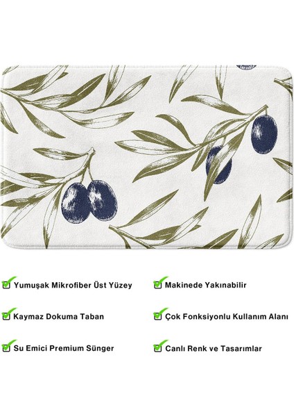 2'li Takım Banyo Paspası, Kaymaz Taban, Makinede Yıkanabilir, Banyo Halısı fırsatları