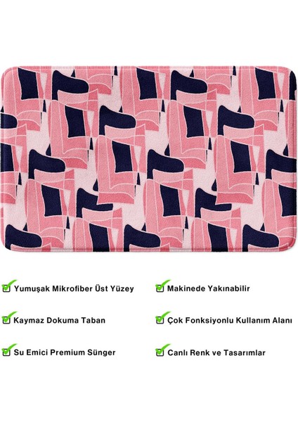 2'li Takım Banyo Paspası, Kaymaz Taban, Makinede Yıkanabilir, Banyo Halısı fırsatları