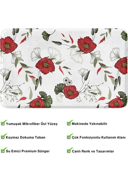 2'li Takım Banyo Paspası, Kaymaz Taban, Makinede Yıkanabilir, Banyo Halısı fırsatları