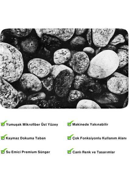 2'li Takım Banyo Paspası, Kaymaz Taban, Makinede Yıkanabilir, Banyo Halısı fırsatları