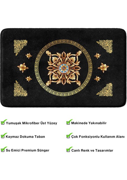 2'li Takım Banyo Paspası, Kaymaz Taban, Makinede Yıkanabilir, Banyo Halısı fırsatları