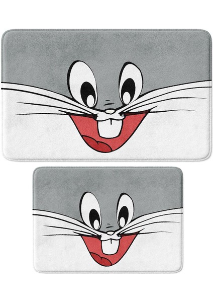 2'li Takım Banyo Paspası, Kaymaz Taban, Makinede Yıkanabilir, Banyo Halısı