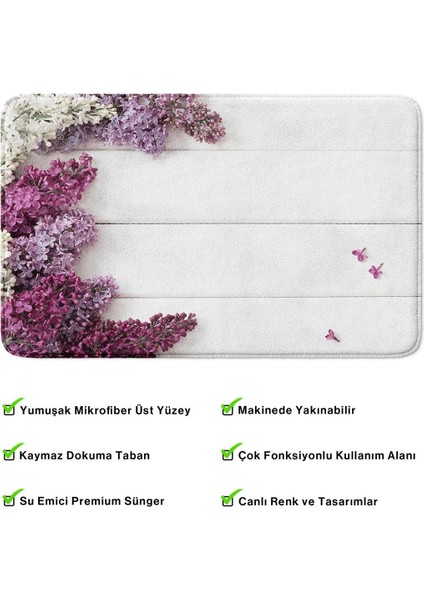 2'li Takım Banyo Paspası, Kaymaz Taban, Makinede Yıkanabilir, Banyo Halısı fırsatları