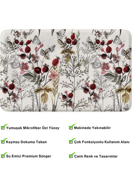 2'li Takım Banyo Paspası, Kaymaz Taban, Makinede Yıkanabilir, Banyo Halısı fırsatları