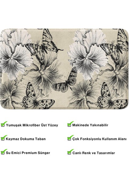 2'li Takım Banyo Paspası, Kaymaz Taban, Makinede Yıkanabilir, Banyo Halısı fırsatları