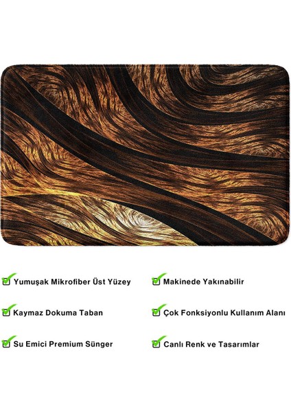 2'li Takım Banyo Paspası, Kaymaz Taban, Makinede Yıkanabilir, Banyo Halısı fırsatları