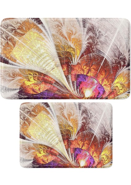 2'li Takım Banyo Paspası, Kaymaz Taban, Makinede Yıkanabilir, Banyo Halısı