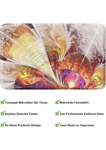 2'li Takım Banyo Paspası, Kaymaz Taban, Makinede Yıkanabilir, Banyo Halısı fırsatları