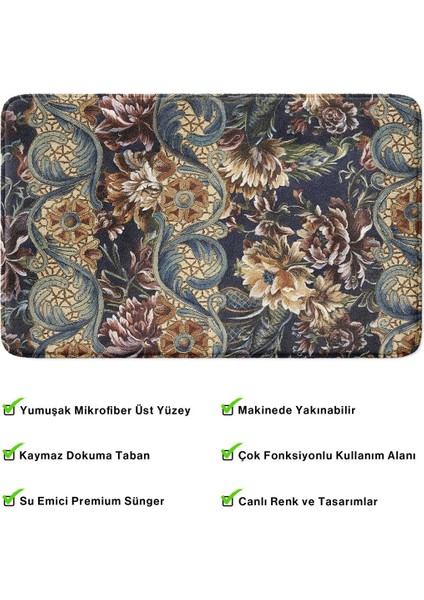 2'li Takım Banyo Paspası, Kaymaz Taban, Makinede Yıkanabilir, Banyo Halısı fırsatları