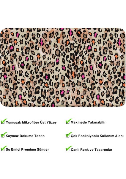 2'li Takım Banyo Paspası, Kaymaz Taban, Makinede Yıkanabilir, Banyo Halısı fırsatları