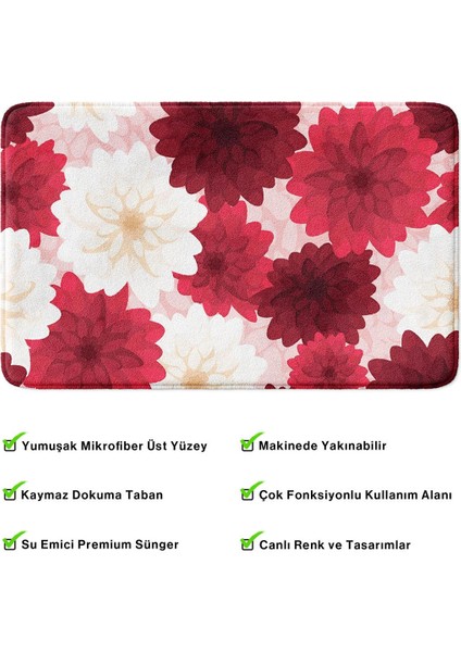 2'li Takım Banyo Paspası, Kaymaz Taban, Makinede Yıkanabilir, Banyo Halısı fırsatları