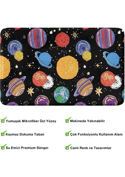 2'li Takım Banyo Paspası, Kaymaz Taban, Makinede Yıkanabilir, Banyo Halısı