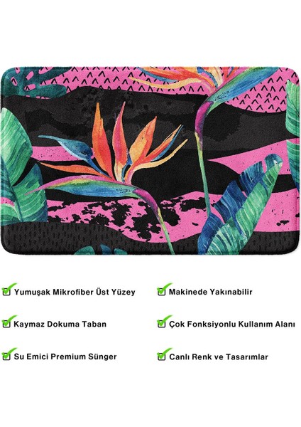 2'li Takım Banyo Paspası, Kaymaz Taban, Makinede Yıkanabilir, Banyo Halısı fırsatları