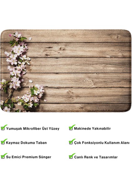 2'li Takım Banyo Paspası, Kaymaz Taban, Makinede Yıkanabilir, Banyo Halısı