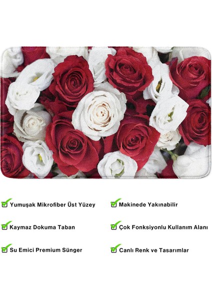 2'li Takım Banyo Paspası, Kaymaz Taban, Makinede Yıkanabilir, Banyo Halısı fırsatları