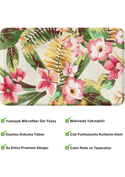 2'li Takım Banyo Paspası, Kaymaz Taban, Makinede Yıkanabilir, Banyo Halısı fırsatları