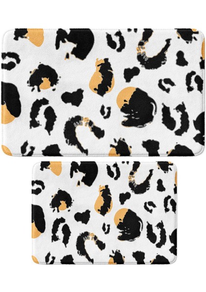 2'li Takım Banyo Paspası, Kaymaz Taban, Makinede Yıkanabilir, Banyo Halısı