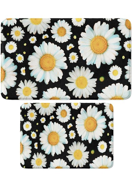 2'li Takım Banyo Paspası, Kaymaz Taban, Makinede Yıkanabilir, Banyo Halısı