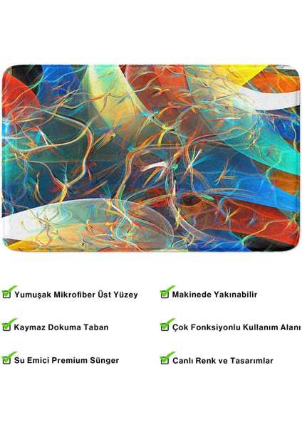 2'li Takım Banyo Paspası, Kaymaz Taban, Makinede Yıkanabilir, Banyo Halısı fırsatları