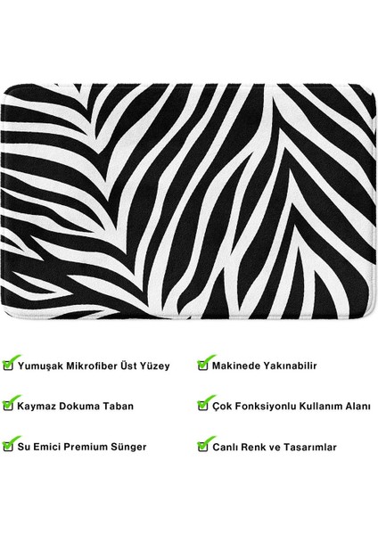 2'li Takım Banyo Paspası, Kaymaz Taban, Makinede Yıkanabilir, Banyo Halısı