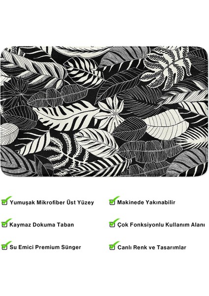2'li Takım Banyo Paspası, Kaymaz Taban, Makinede Yıkanabilir, Banyo Halısı