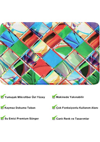 2'li Takım Banyo Paspası, Kaymaz Taban, Makinede Yıkanabilir, Banyo Halısı fırsatları