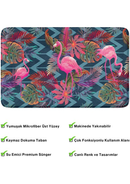 2'li Takım Banyo Paspası, Kaymaz Taban, Makinede Yıkanabilir, Banyo Halısı fırsatları