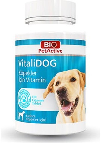 Pet Active Vitalidog Köpekler Için Multivitamin Tableti 150 Adet 75 gr