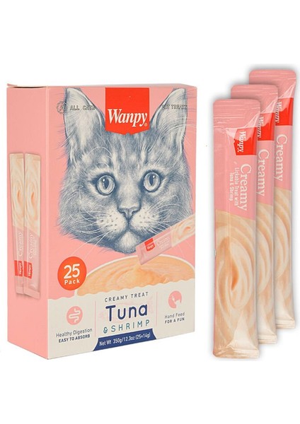 Ton Balığı ve Karidesli Sıvı Kedi Ödülü 25X14 gr