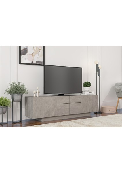 Blanca Tv Ünitesi 160 cm Retro Gümüş fiyatları