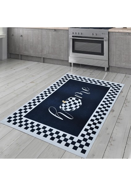 Dijital Baskı Yıkanabilir Kaymaz Taban Mutfak Halısı AR844 120 x 180